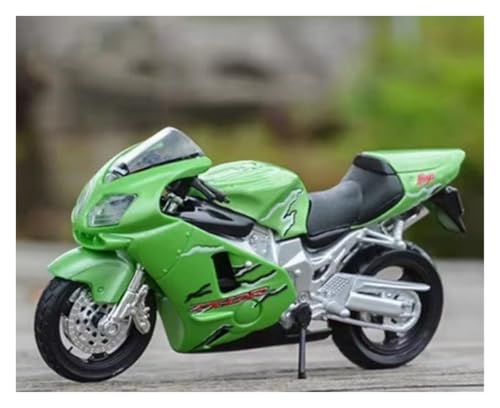 Moto Kawasaki Ninja ZX-12R a escala 1:18 en aleación para decoración 3