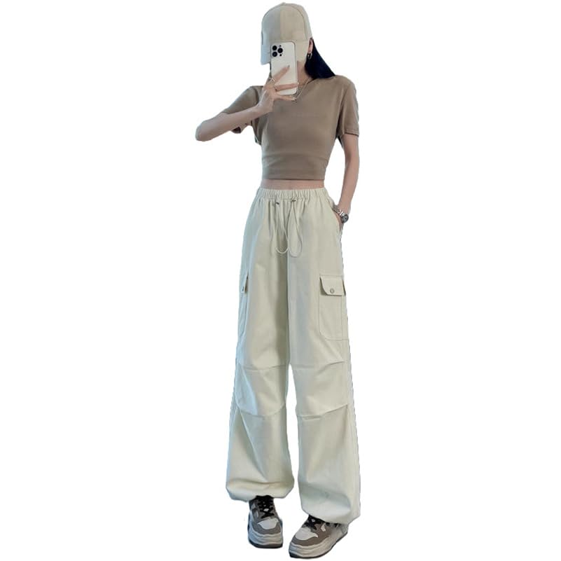 Pantalon cargo femme taille haute pour effacer les rondeurs et marcher libre