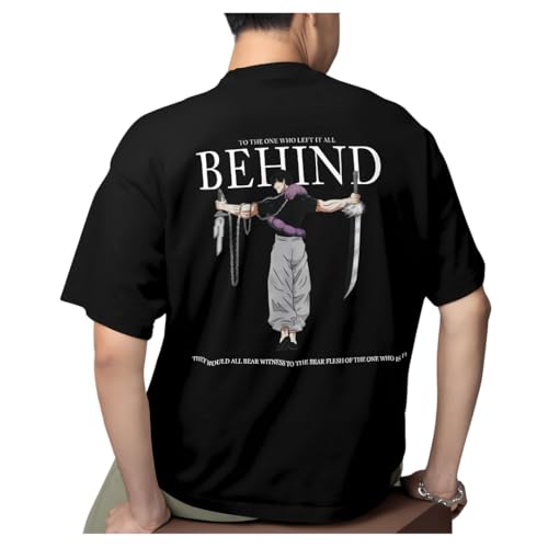 Image of Oversized Printed /Plain T-Shirt | Gym T Shirts Round Neck Stylish Tees | Casual Graphic Tshirt for Men