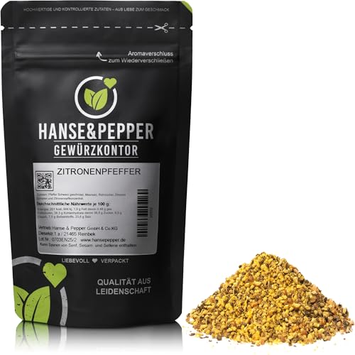 500g Zitronenpfeffer Gourmet Gewürz Zitronen Fisch Pfeffer feine Schärfe natürlich vom...