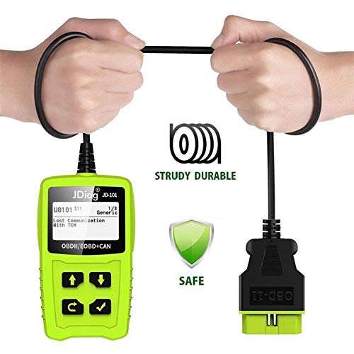 OBDKCAN JD101 OBD2 Scanner, Automotive Car Engine Fault Code Reader CAN Diagnostic Scan Tool with Battery Condition Test - Thumbnail 6