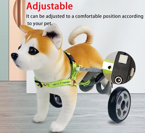 Silla de ruedas para perros con movilidad reducida y ayuda para caminar ajustable 3