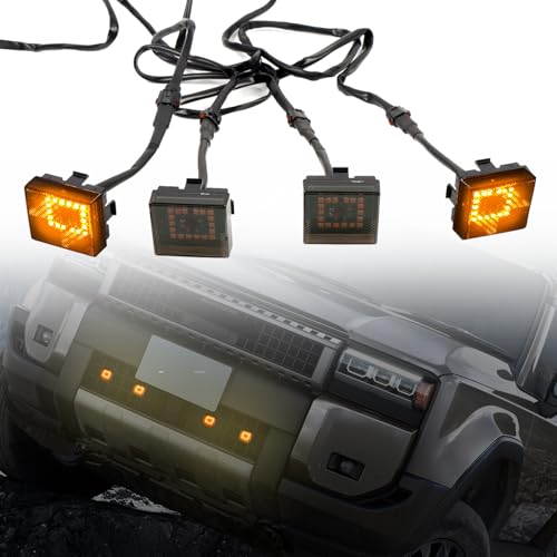 Image of HIGH FLYING 2024 2025 for Toyota Land Cruiser Prado LC250 J250 Grille LED Light Amber Lighting Assembling Kit Car Accessories (Lower)