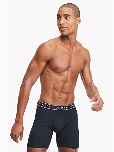 Tommy Hilfiger Men's Cotton Stretch Boxer Brief Multipack- Small Navy2