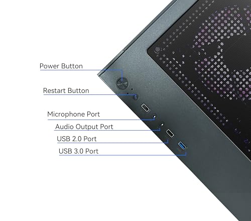 YAWYORE Gaming PC Desktop Computer AMD Ryzen 5 5600GT の商品画像 5