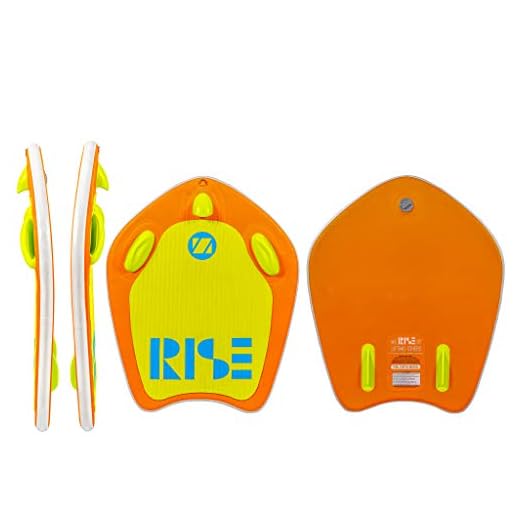 ZUP Rise and Boogie All-in-One Watersports Board, Wakeboard, Kneeboard, Wakesurf Board, Water Skis for Water Sports, Boating, Orange