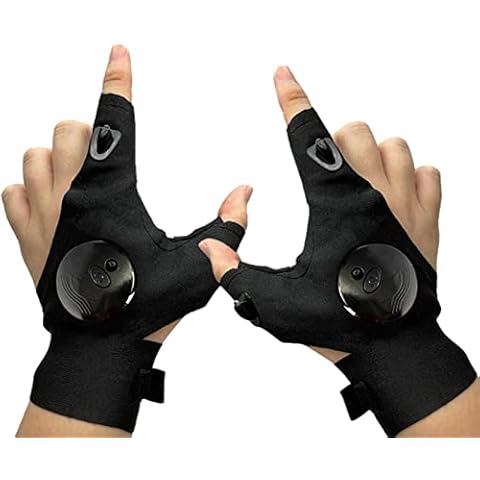 Moslalo Guantes Led con Luces Impermeables Cover