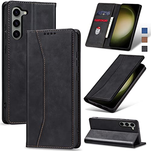 Image of Jasonyu Flip Wallet Case for Samsung Galaxy S23 5G,Black
