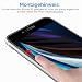 JETech Schutzfolie fur iPhone SE 3/2 (Modell 2022/2020) 4.7 Zoll, Folie Displayschutzfolie, 3 Stück