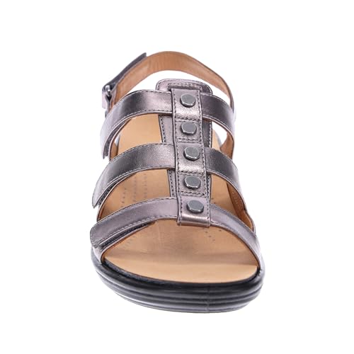 Image of Revere Toledo Women's Sandals - Gladiator Inspired Premium Leather Walking Sandals - Stylish and Trendy - Orthotic-Friendly with Arch Support and Adjustable Fit