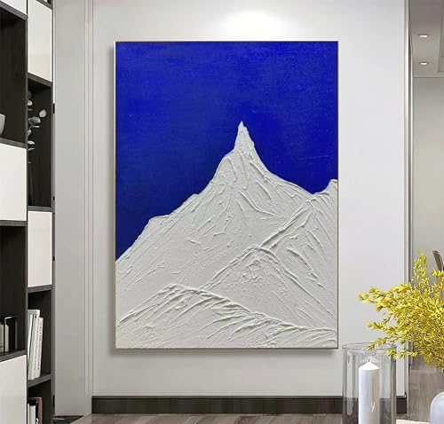 Texture de montagne moderne sur peinture abstraite scandinave