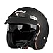 SJAPEX Casco Aperto Moto,Casco Anti-Collisione Bicicletta Elettrica Casco Chopper Adulto Casco Jet-Style Modulare Unisex Vintage Casco Jet con La Visiera,Certificato ECE A,M=54~55cm
