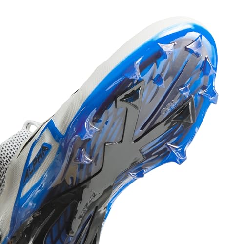 Image of Nike Alpha Menace Elite 3 White /Particle Grey /Opti Yellow /Black Mens Football Cleat.