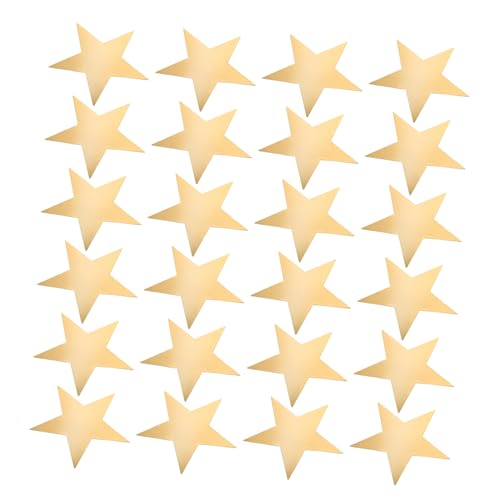 Recortes de Estrellas Doradas de Papel Listos para Decorar Pizarras sin Cortar 2