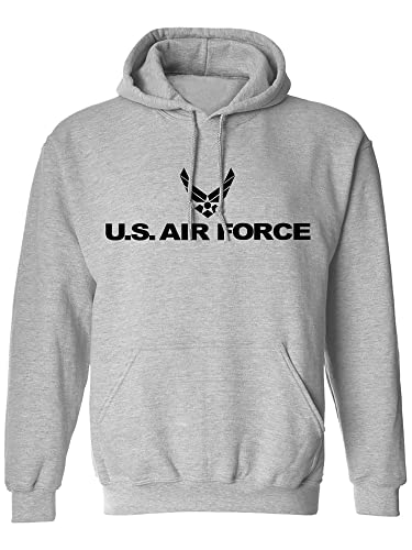 zerogravitee Air Force Pullover Hooded Sweatshirt in Sport Grey - XX-Large