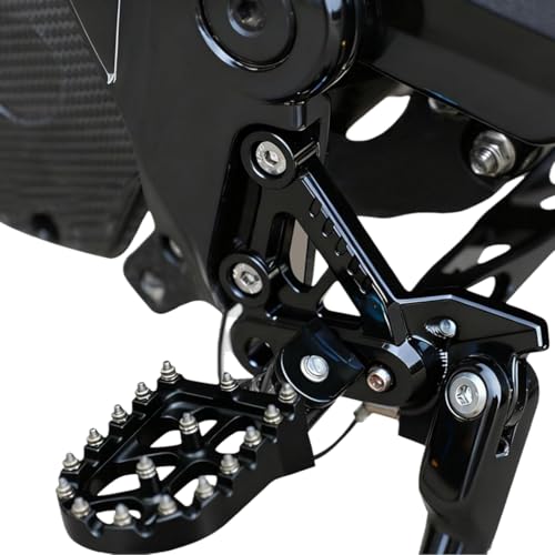 Dirt Bike Foot Pegs Footrests CNC for Talaria Footpegs Aluminum for Taparia X3/MX3/MX4/MX5 Komodo Electric Dirt Bike Black