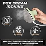 Econour Travel Mini Steam Iron for Clothes, Crafting, Quilting & Sewing - Portable Handheld Steamer With Safety Gloves and Storage Pouch - Image 7