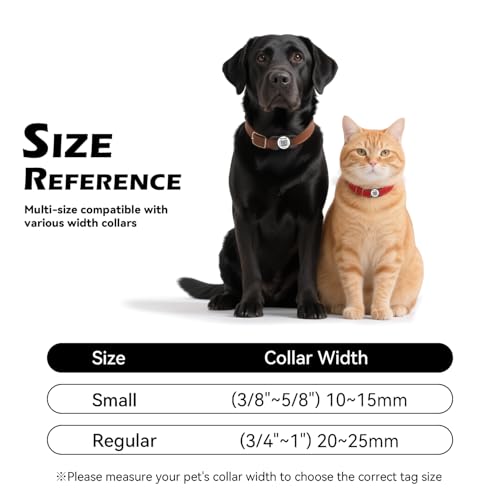 WhoseID QR Code Dog Tag with NFC, Personalized Pet ID Tag, Silent Dog ID Tag, Modifiable Pet Online Profile, Multiple Emergency Contact, Scan QR Code Send GPS Location Email (Regular, Black&White) - Image 4
