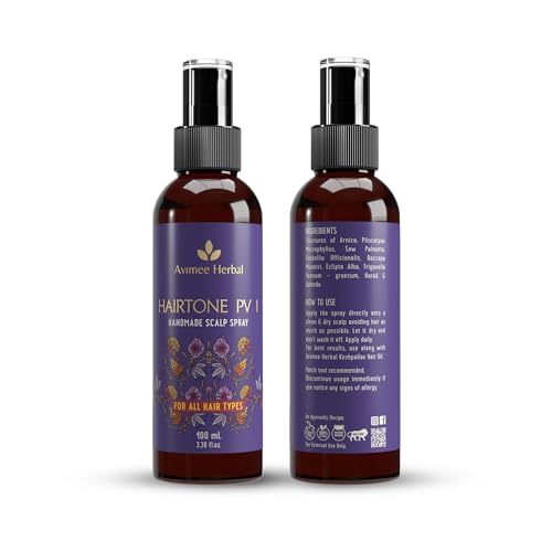 Avimee Herbal Hair Fall Control Kit | Keshpallav Hair Oil (100ml) | Shakuntala Hair Cleanser (200ml) | Hairtone PV1 Scalp Spray (100ml) | Super... - Image 5