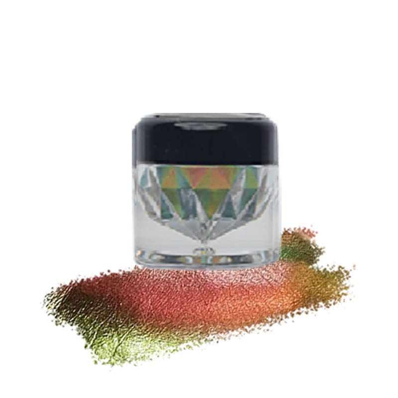 Veoni Belle Multichrome Duochrome eyeshadow Pigment powder 2.5gm - glitter shimmer eyeshadow pigment for eye makeup, Color changing pigment pink and blue - (fall)