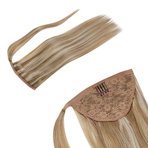 2020 New Style Human Hair Micro Loop Hair Extensions Ombre Remy Human Straight Hair Extensions Microbead Silicone Micro Beads Stick Tip Hair Extensions (12 Inch, Golden Blonde Mix Light Blonde)