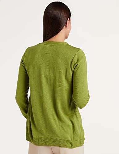 Image of Amazon Brand - Symbol Women's Acrylic V Neck Regular Fit Cardigan Sweater (Available in Plus Sizes)