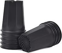 Vista 16 de BangQiao - Juego de 8 macetas de plástico blanco de 6.10 pulgadas para vivero profundo y semillero para suculentas, cortes y trasplantes