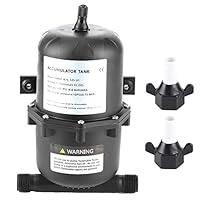 Akozon Druckspeichertank Druckspeicher Druckbehälter Akkumulator Drucktank Wasserpumpe Durchflussregelung 0,75 L 125 PSI Wasserdicht für Marine RV Boat Pump Water System Zubehör