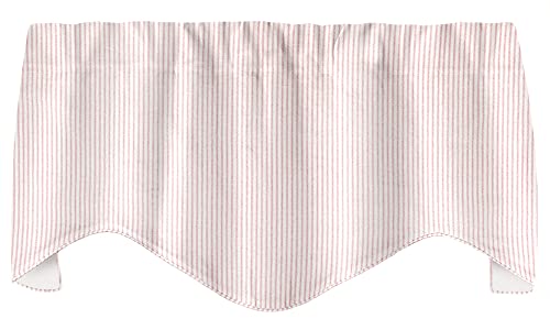Pink Curtains Valances For Windows - Window Kitchen Curtain, Kitchen Valances, Girls Room Decor, Baby Girl Curtains For Nursery Decor, 53 Inches X 18 Inches Rod Pocket Swag Curtains Lined Made In Usa #TOP13