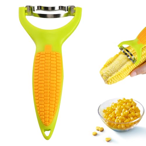 Upgrade Corn Peeler, 2024 New Fast Corn Cob Separator, Corn Peeler from Corn on the Cob Efficient Corn Cob Separator, Multifunctional Kitchen Grips Corn Planer with Ergonomic Handle (1PC)