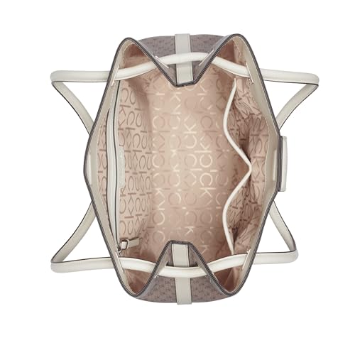 Calvin Klein Ash Tote Bag – North/South, Vegan Leather, 2 Pockets4