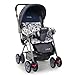 LuvLap Sunshine Baby Stroller/Pram for 0 to 3 Years, New Born/Toddler/Kid, 5 Point Safety Harness, Adjustable backrest, 360° Swivel Wheel, Large storage basket, Reversible Handlebar(Navy Blue)