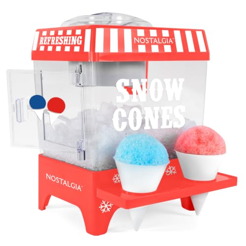 Image of Nostalgia Snow Cone Machine - Retro Table-Top 8 Oz Snow Cone Maker
