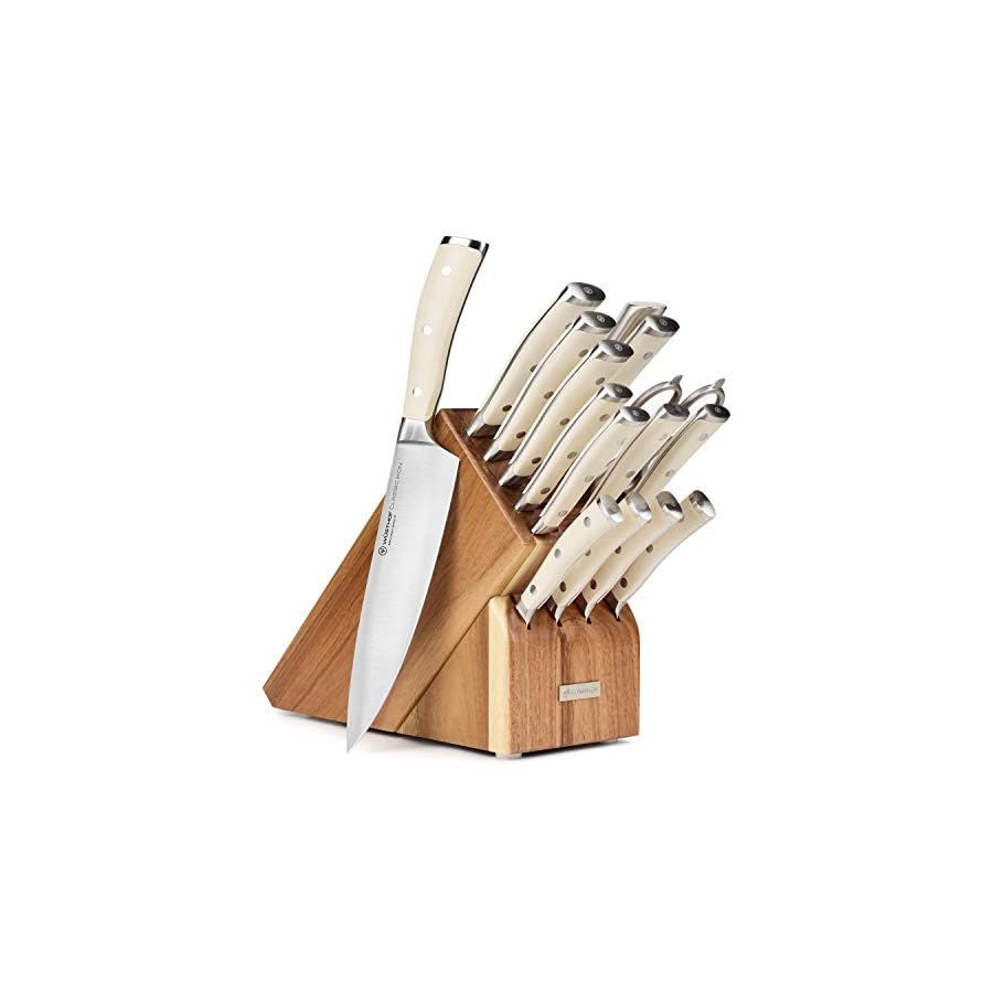 Wusthof-Classic-Ikon-Creme-16-Piece-Knife-Set-with-Acacia-Block Wusthof Classic Ikon Creme 16 Piece Knife Set with Acacia Block