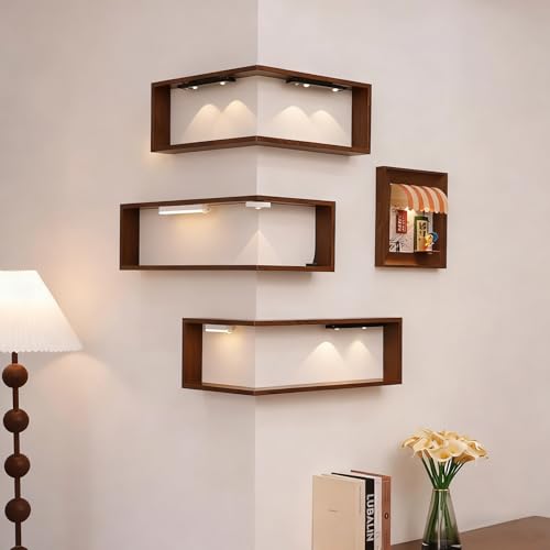 Étagère murale d'angle en bois pour optimiser vos espaces vides - 5