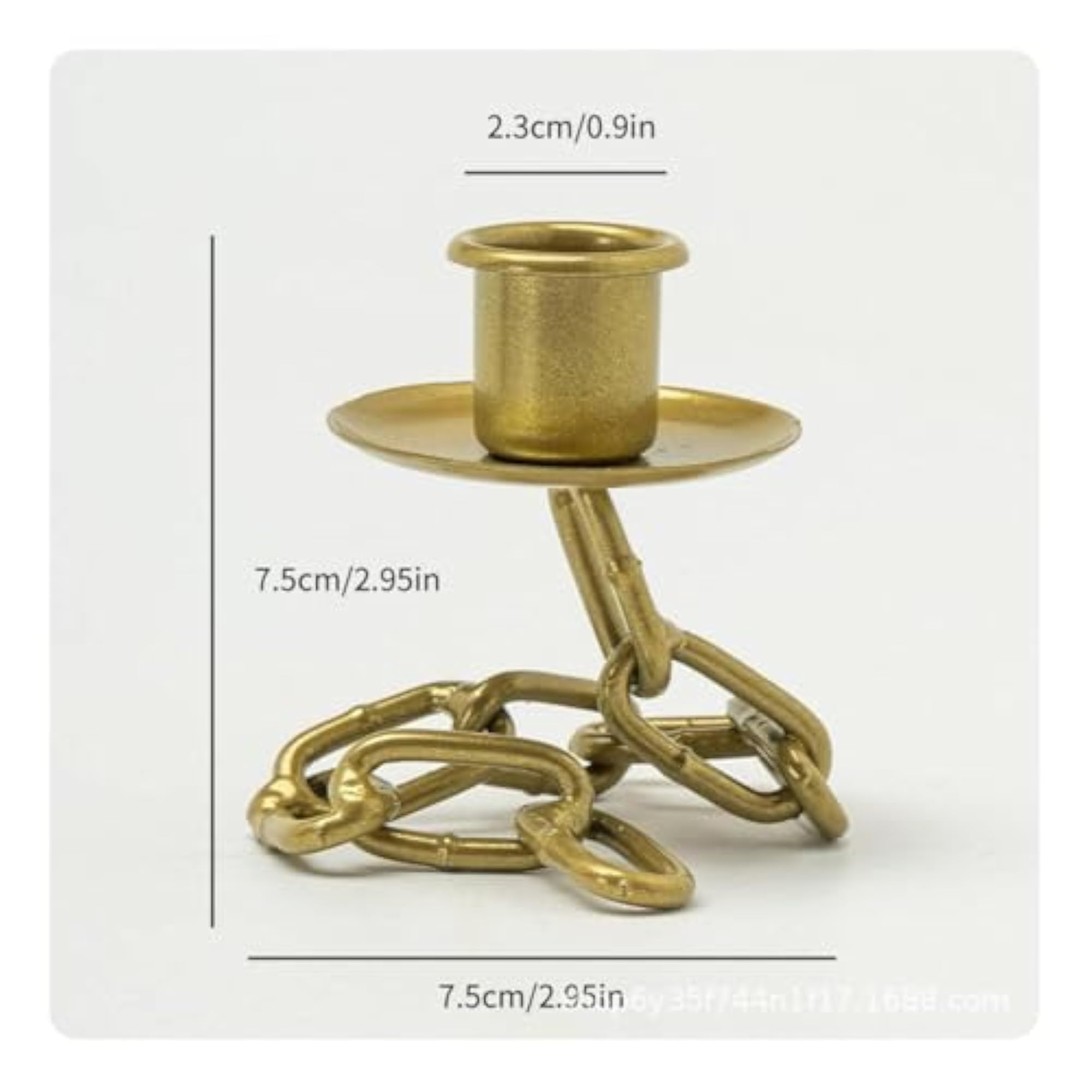 Industrial Style Wrought Iron Candlestick, Art Decor
