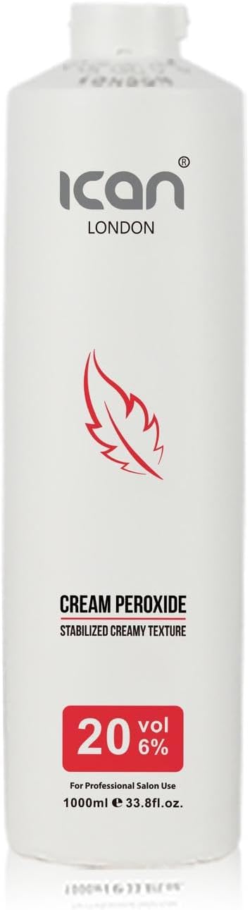 ICAN LONDON PROFESSIONAL CREAM PEROXIDE 20 VOLUME 6% 1000 ML (1 LITRE)…