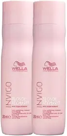 Kit Wella Professionals Invigo Blonde Recharge - Shampoo Desamarelador 250ml (2 Unidades)