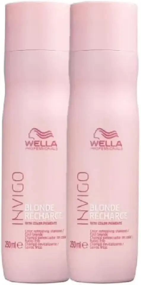 Kit Wella Professionals Invigo Blonde Recharge - Shampoo Desamarelador 250ml (2 Unidades)