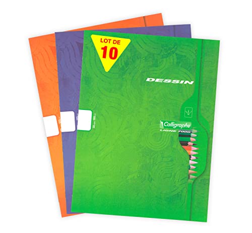 Cahiers de dessin Calligraphe Clairefontaine 24x32 cm de 32 pages unies blanches 120g