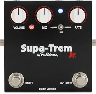 Feature1: Photocell Tap Tremolo Effect Type: Tremolo/Vibrato Technology: Analog Special Features: 10 dB boost, tap tempo, connection for external tap button, 3 switchable waveforms Mono / Stereo: Mono In, Mono Out