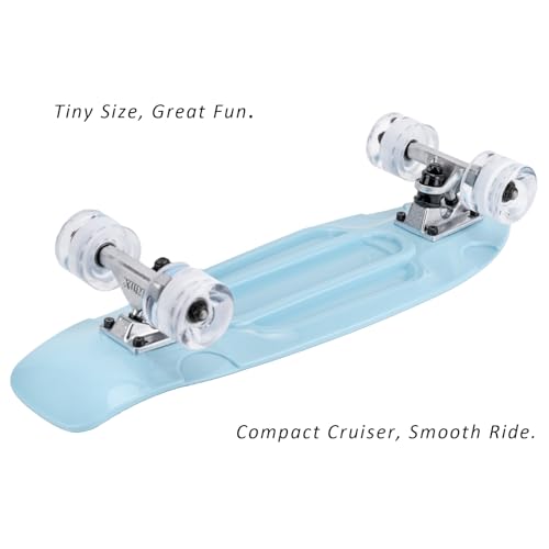 Image of KMX Skateboard 22 and 27 Inch, Classic Mini Cruiser Skateboard for Boys, Girls, Kids, Students, Adults, Teens, Mini Cruiser Board for Beginners and Advanced