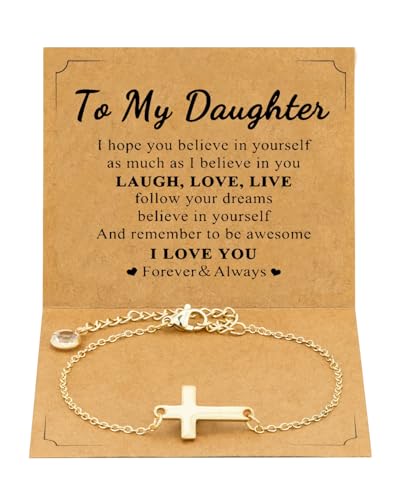 Image of Margelife Bracelet Gifts For Step Bonus Unbiological Adopted Adult Grown Teen Daughter Stepdaughter From Mom Dad Stepmom Stepdad To Best Sentimental Unique Beautiful Special Cute Trendy Stuff Things