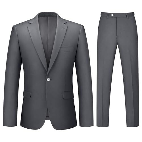 Men's 2 Piece Slim Fit Suit Tuxedo Set