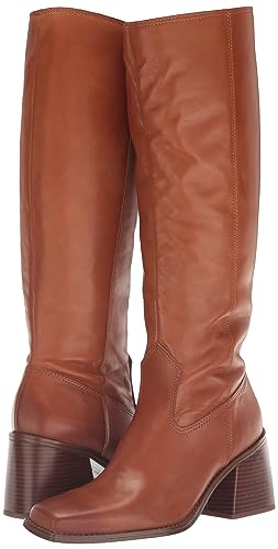 Image of Vince Camuto Women's Sangeti Stacked Heel Knee High Boot Fashion, Golden Walnut, 10