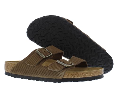 Image of Birkenstock Arizona Unisex Shoes Size 13, Color: Corduroy Espresso-Brown