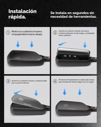 Funda para llave Volkswagen Spigen de TPU negro con mosquetón resistente 6