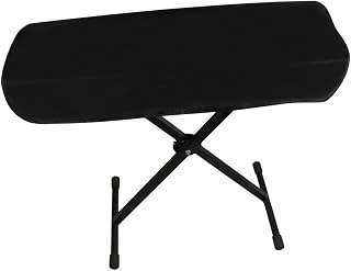 SUPVOX Waterproof 61-Key Electronic Piano Cover Sturdy Canvas Dust Cover Elastic Cord for Piano Keyboard Protection Black Color