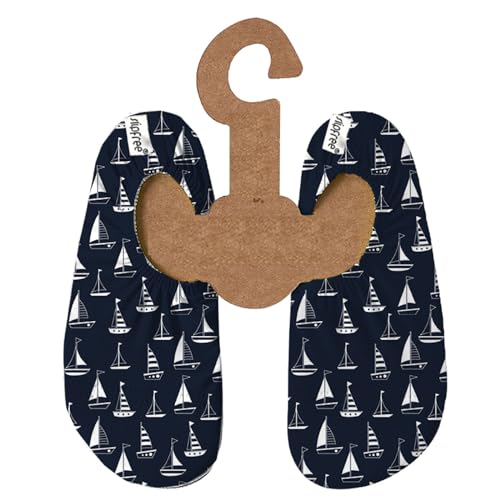 Slipfree Mens' Water Shoes, Non-Slip, Aqua Socks, Lightweight, Quick Dry (Yacht, US Footwear Size System, Adult, Men, Numeric Range, Medium, 3.5, 4.5)