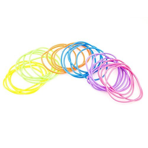 Adorox 144 Bracelets Neon Jelly Bracelets Rainbow Colors Party Favors Birthday Gifts Prizes Assorted Holiday Gift Christmas (Assorted (144 Bracelets)) #TOP1